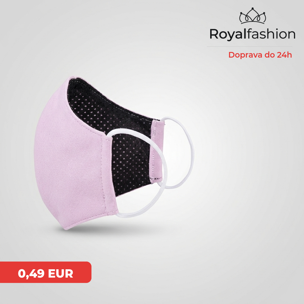 Royalfashion Szara 3 warstwowa maseczka ochronna na twarz