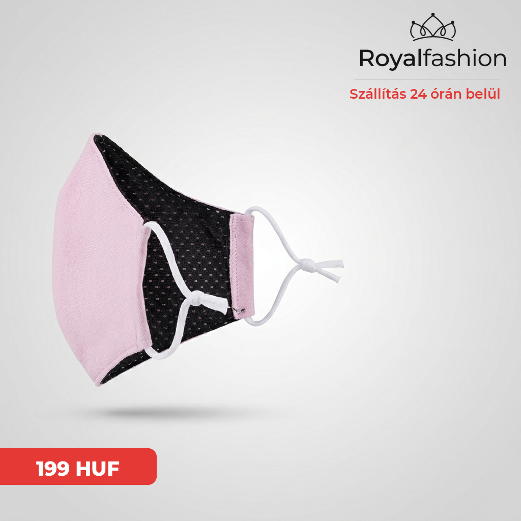 Royalfashion Ciemnozielona 3 warstwowa maseczka ochronna na twarz