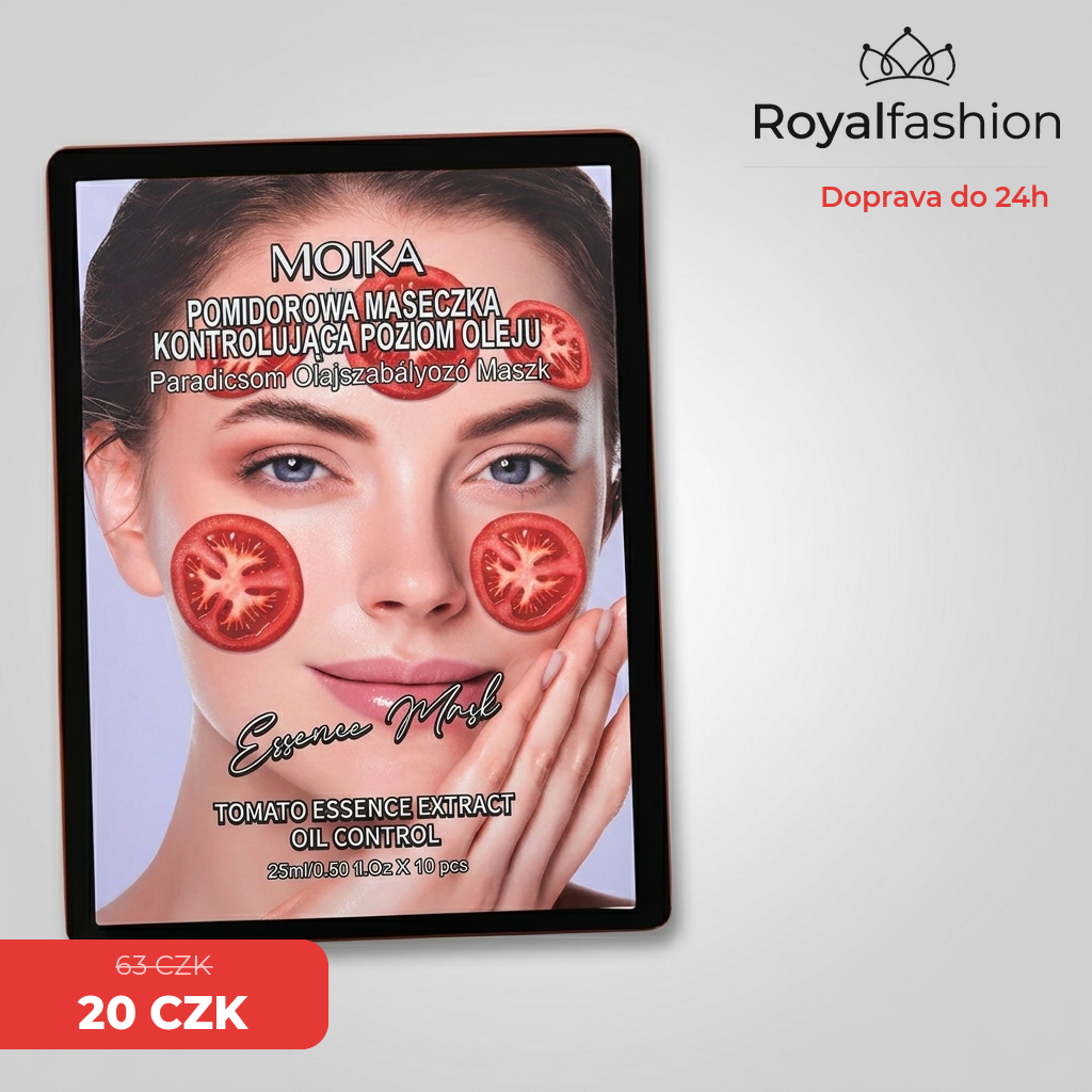 MOIKA Pomidorowa maseczka w płachcie kontrolująca wydzielanie sebum